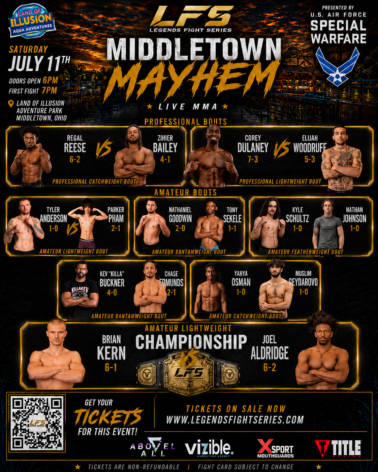 MIDDLETOWN MAYHEM: HISTORY ON THE LINE AS BRIAN KERN AND JOEL “ALL DAY” ALDRIDGE BATTLE FOR THE LFS AMATEUR LIGHTWEIGHT TITLE